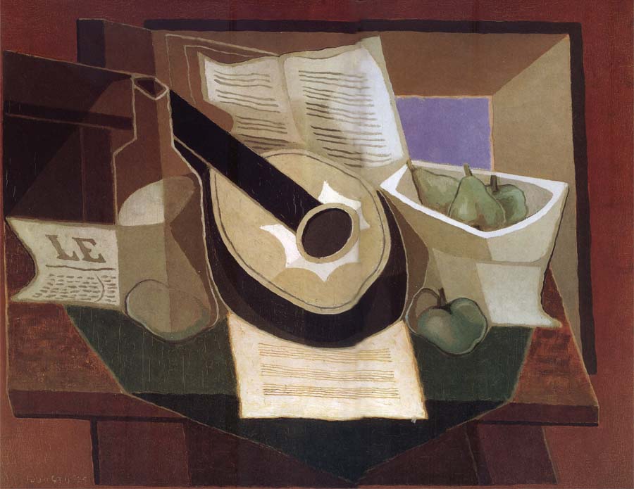 The still life having guitar